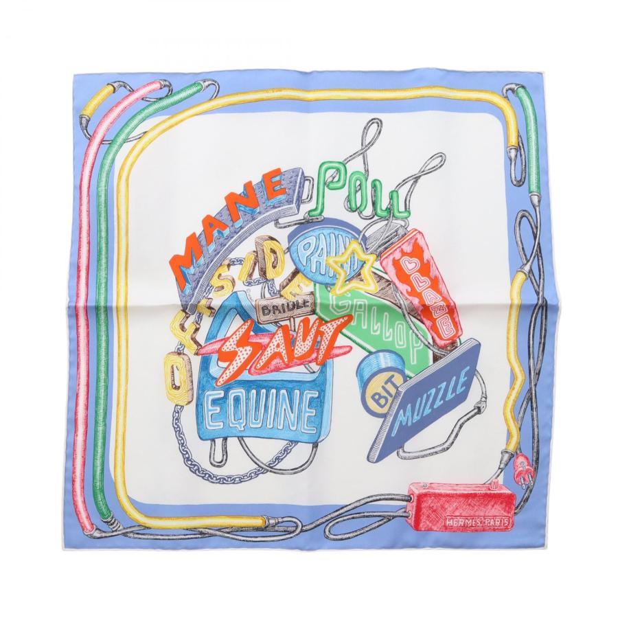 HERMES エルメス　スカーフ　プチカレ　カレ 45 HERMES（エルメス） プチカレ カレ45 CHEVALOSCOPE NEON ブランドオフ