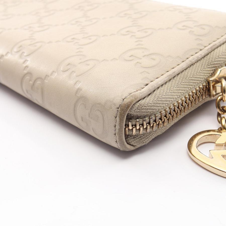 GUCCI（グッチ） グッチシマ ブランドオフ レザー L型ファスナー長財布