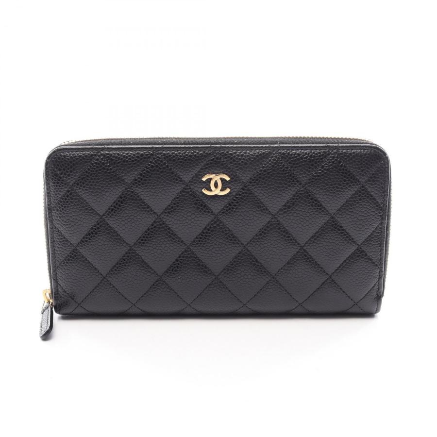 明日まで★✨月末セール✨CHANEL♥キャビアスキン♥長財布♥マトラッセ CHANEL（シャネル） マトラッセ ブランドオフ キャビアスキン(グレ