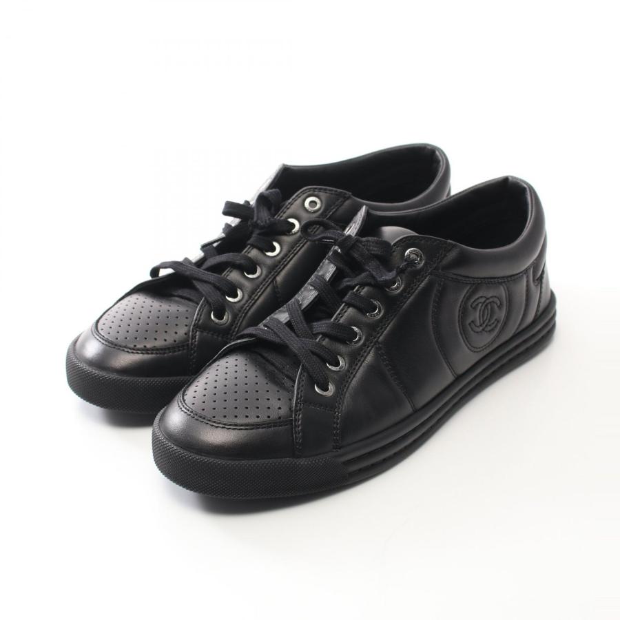 美品 CHANEL シャネル CCマーク ココマーク スニーカー メンズ 43 CHANEL（シャネル） ココマーク ブランドオフ レザー スニーカー 中古
