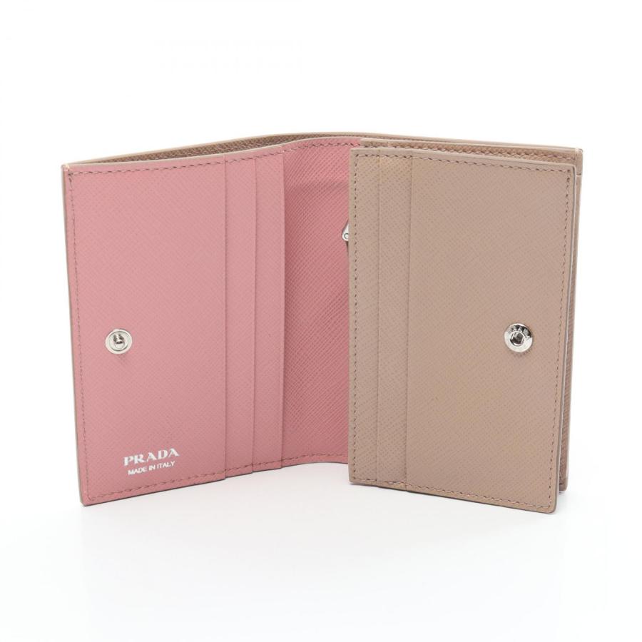 【箱付き】PRADA 二つ折り財布SAFFIANO EMBOSS PRADA（プラダ） SAFFIANO EMBOSS ブランドオフ サフィアーノレザー 二