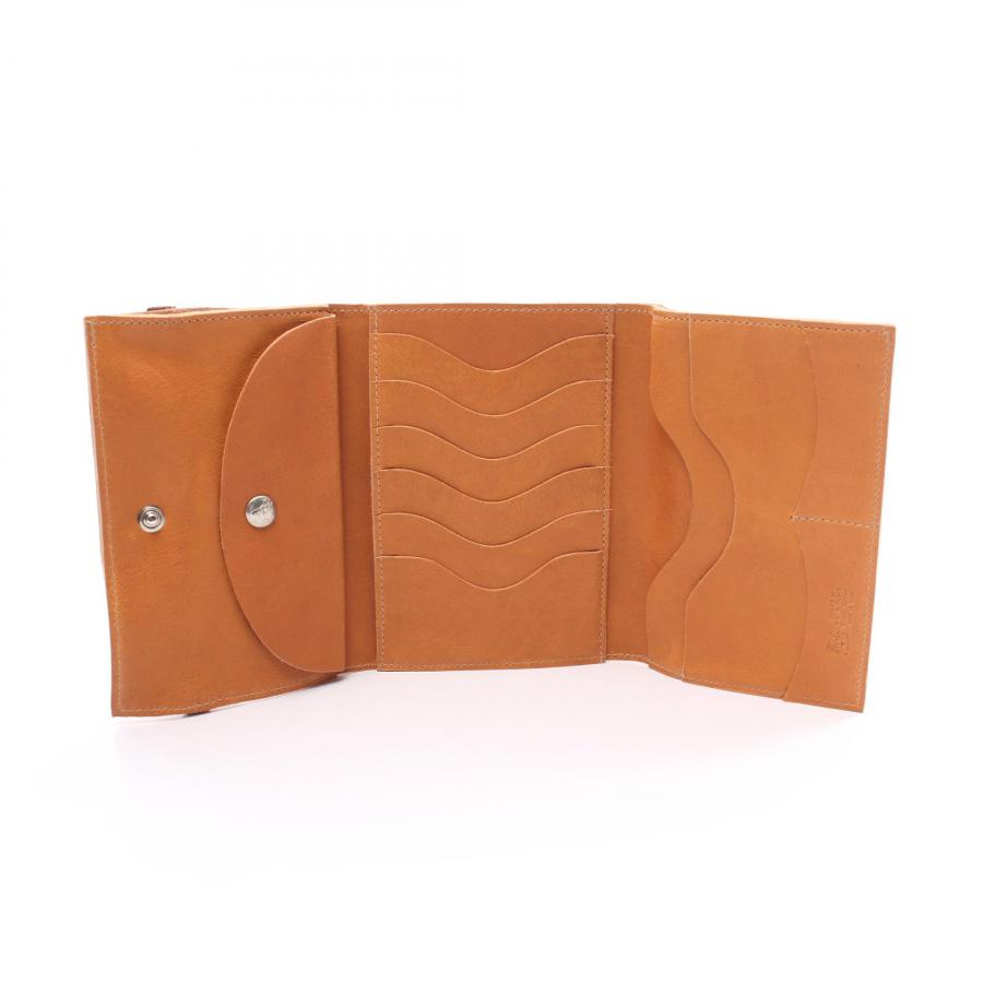 IL BISONTE（イルビゾンテ） ブランドオフ レザー 三つ折り財布 中古