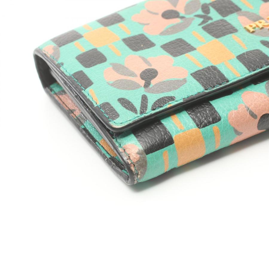 PRADA（プラダ） MADRAS ST PENSE ブランドオフ レザー 二つ折り長財布