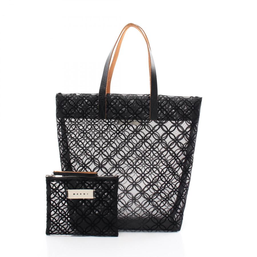 MARNI マルニ ブランドオフ レザー トートバッグ ポリエステル 中古 