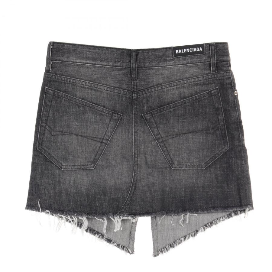 BALENCIAGA（バレンシアガ） CUT UP MINI SKIRT ブランドオフ コットン