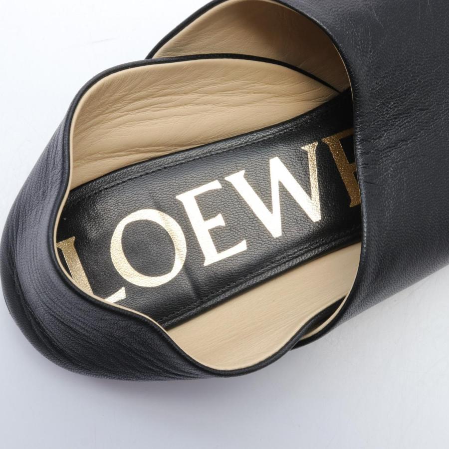 LOEWE（ロエベ） TOY SLIPPER ブランドオフ レザー スリッポン レザー