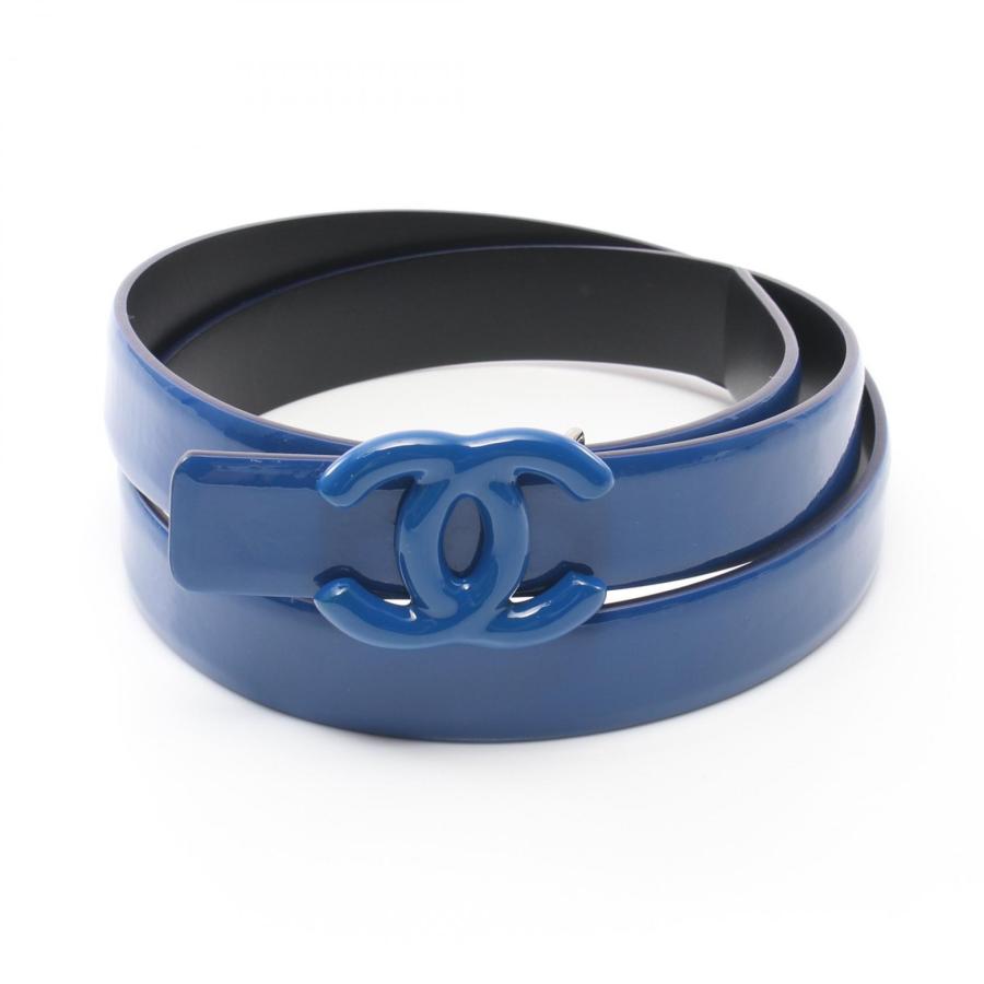 CHANEL シャネル ココマーク ブランドオフ パテントレザー ベルト 
