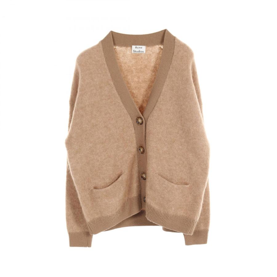 Acne Studiosウールモヘヤカーディガン栗色