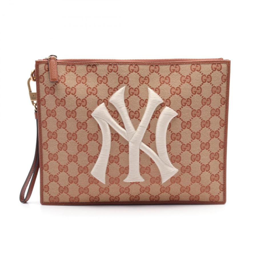 GUCCI（グッチ） × ニューヨークヤンキース GGキャンバス ブランドオフ