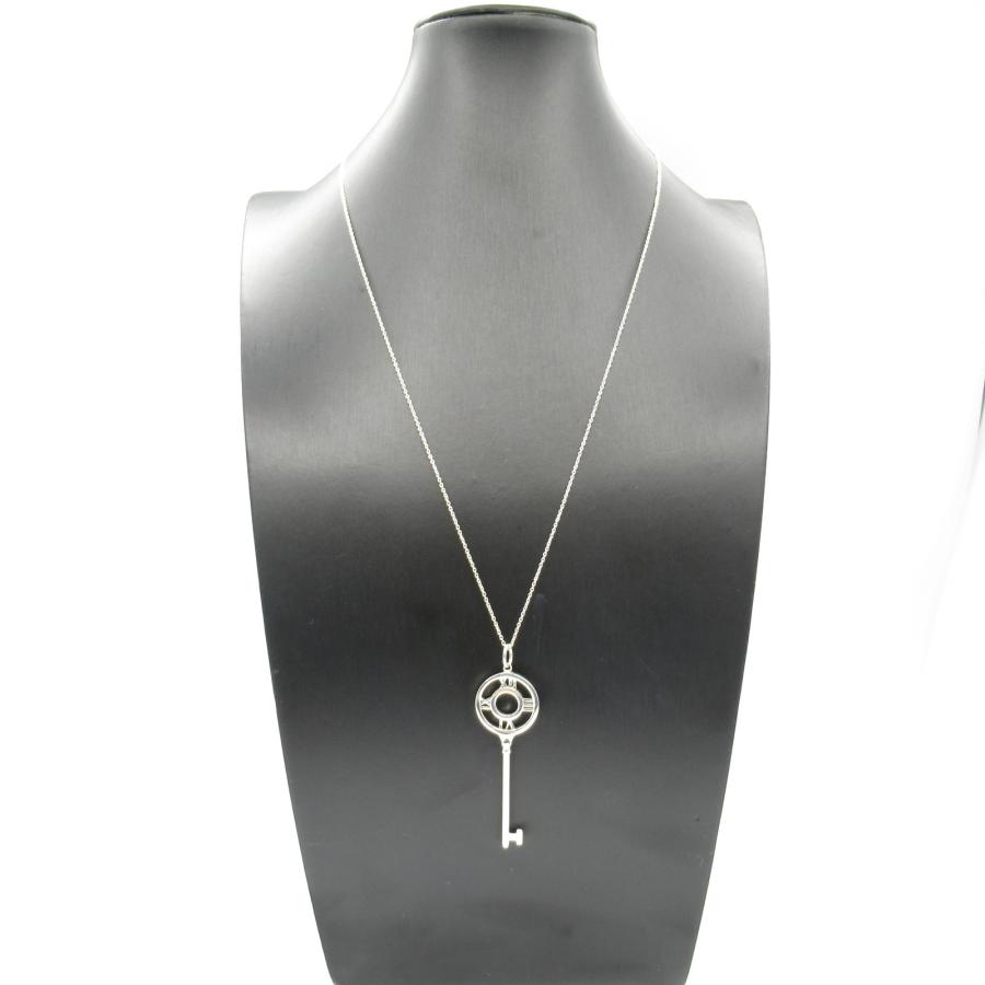 磨き済 ティファニー アトラス キー ペンダント ネックレス シルバー