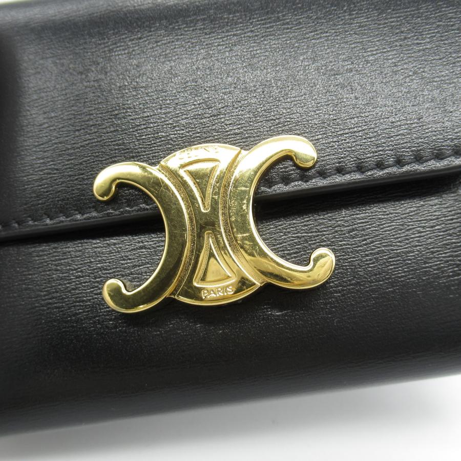 CELINE（セリーヌ） トリオンフ 三つ折り財布 ブランドオフ レザー 三