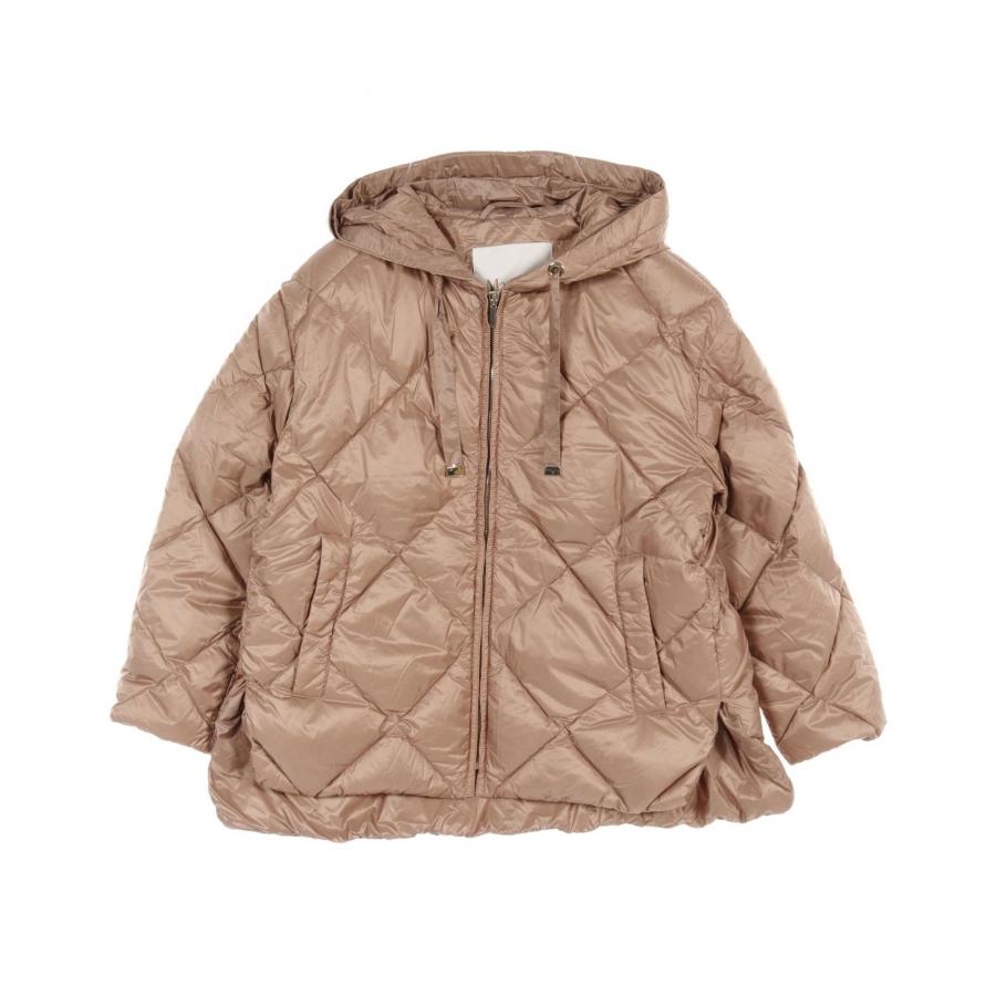Max mara The Cube キルティング フード ナイロン ダウンベスト 23929101376 ネイビー 36 (202935