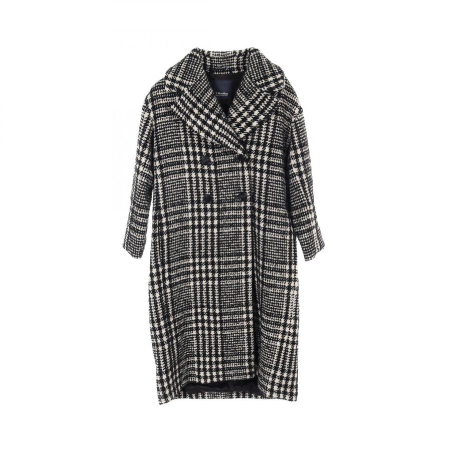 ■ 47326★年 エスマックスマーラ リバーシブルコート 千鳥格子 42 S Max Mara マックスマーラ 千鳥格子 ウールコート サイズ42 - メルカリ