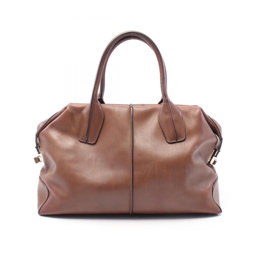 TOD'S トッズ Dスタイリング レザー ハンドバッグ ライトブラウン 中古