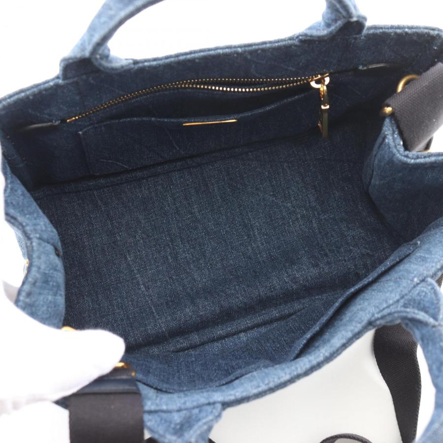 PRADA プラダ CANAPA カナパ ブランドオフ デニム トートバッグ PRADA プラダ CANAPA カナパ ブランドオフ デニム トートバッグ