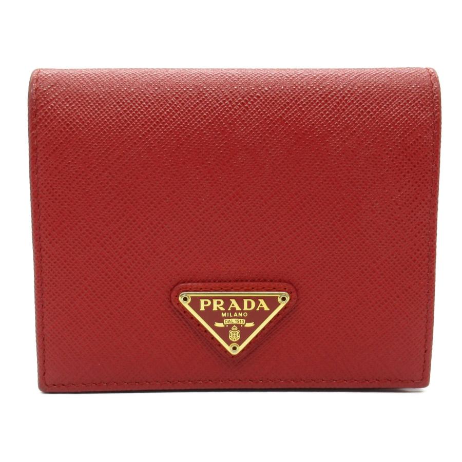 ♡未使用♡ PRADA プラダ サフィアーノレザー 二つ折り 財布 PRADA（プラダ） 二つ折り財布 ブランドオフ サフィアーノレザー 二