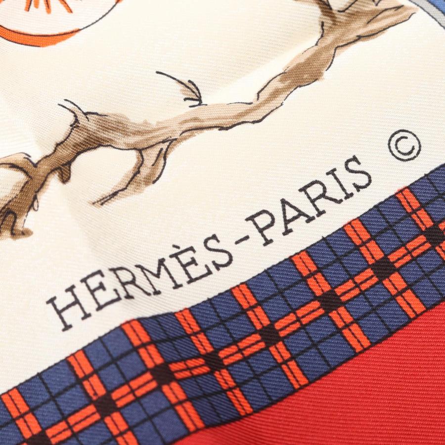 HERMES（エルメス） カレ90 l'Hiver en Poste ブランドオフ シルク