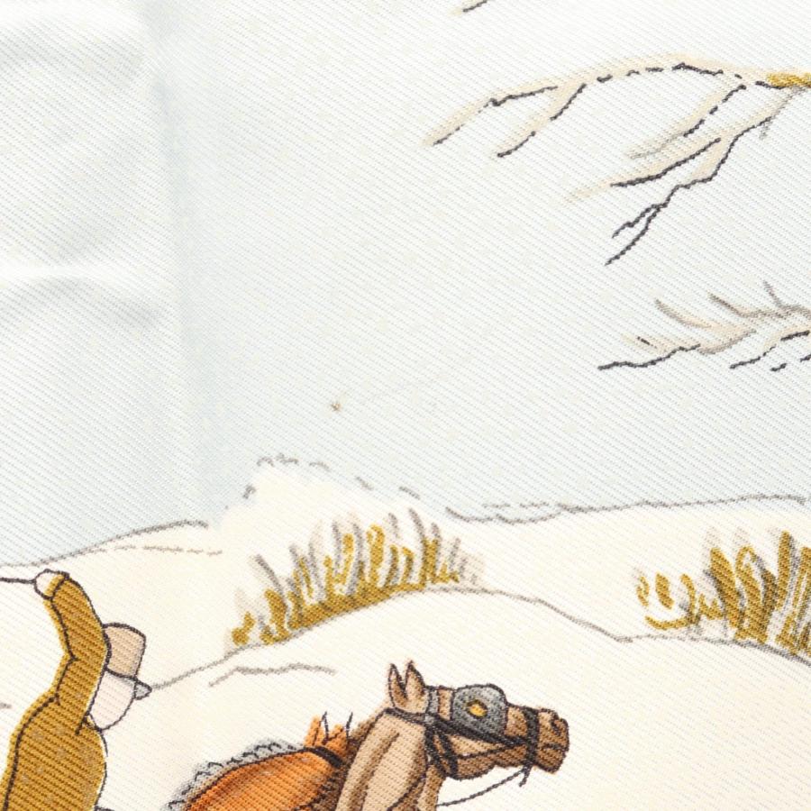 HERMES（エルメス） カレ90 l'Hiver en Poste ブランドオフ シルク