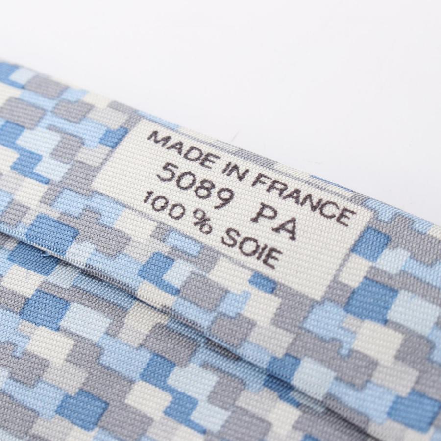 HERMES（エルメス） 総柄 ブランドオフ シルク ネクタイ コットン 中古
