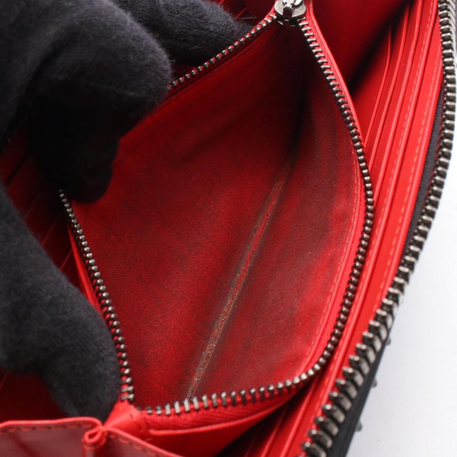 ルブタン パネトーネ スタッズ ケース 黒赤 レッドライニング 正規品 Christian Louboutin（クリスチャンルブタン） PANETTONE パネトーネ