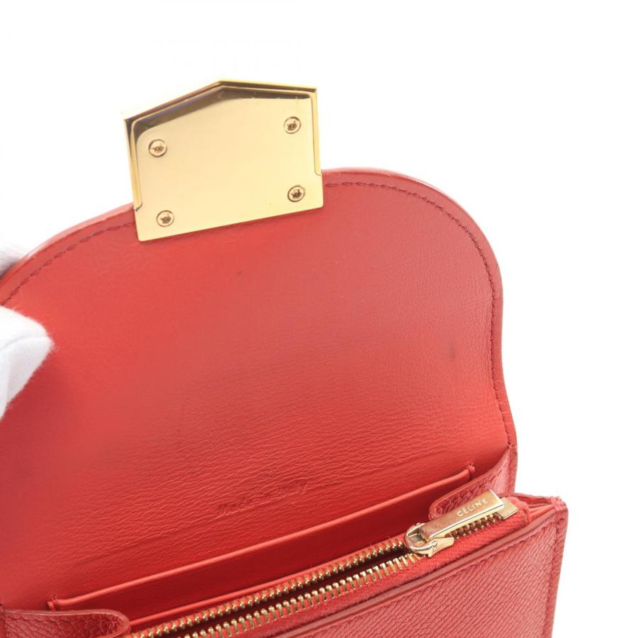 CELINE（セリーヌ） トロッター ミニ ブランドオフ レザー 二つ折り