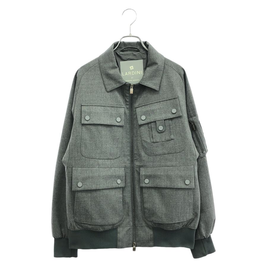 ラルディーニ LARDINI ×YOSUKE AIZAWA ジャケット グレー ブルゾン 衣料品 アウター ウール メンズ グレー系 【中古】 LARDINI（ラルディーニ） ×YOSUKE AIZAWA ジャケット グレー ブランド