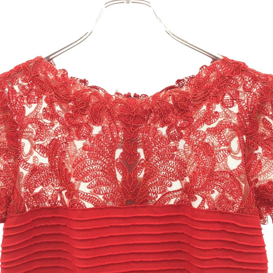 タダシショージ レース ワンピース レッド ブランドオフ TADASHI SHOJI