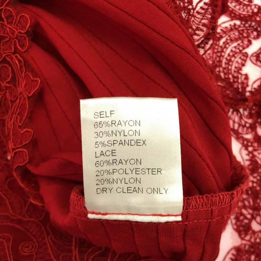 タダシショージ レース ワンピース レッド ブランドオフ TADASHI SHOJI