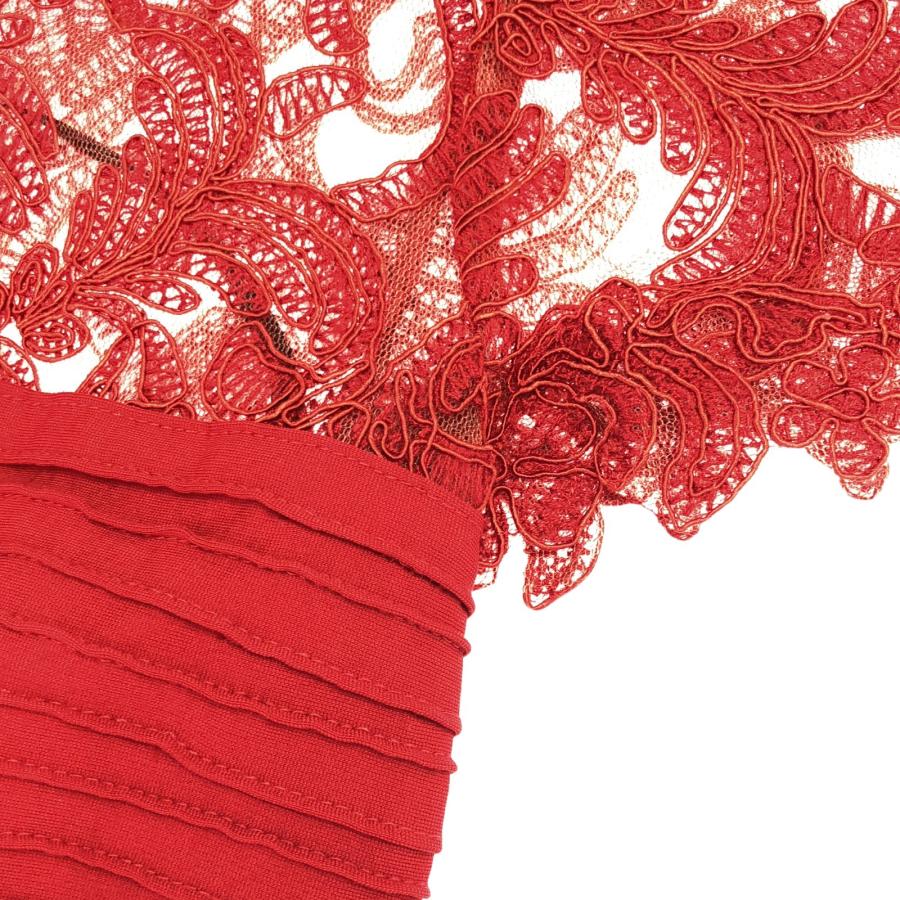 タダシショージ レース ワンピース レッド ブランドオフ TADASHI SHOJI