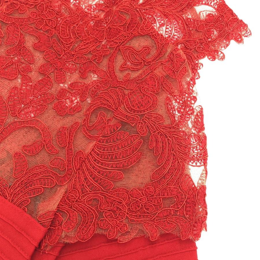 TADASHI SHOJI レースワンピース サイズ4 レッド タダシショージ レース ワンピース レッド ブランドオフ TADASHI SHOJI