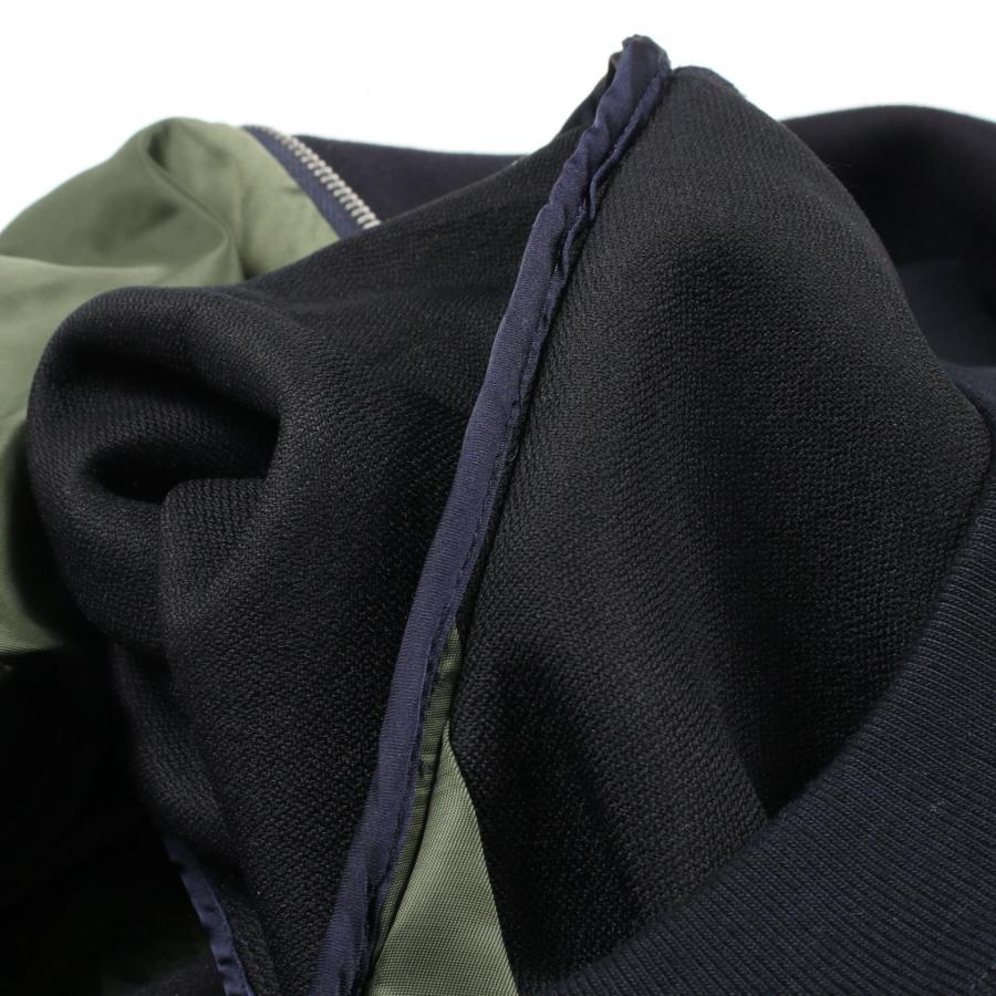 sacai（サカイ） Sponge Sweat × MA-1 Dress ブランドオフ コットン