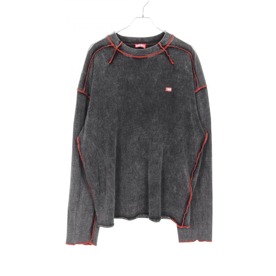 【DIESEL】T-WEEK-LS ブランドオフ コットン カットソー　BTS DIESEL（ディーゼル） T-WEEK-LS ブランドオフ コットン カットソー