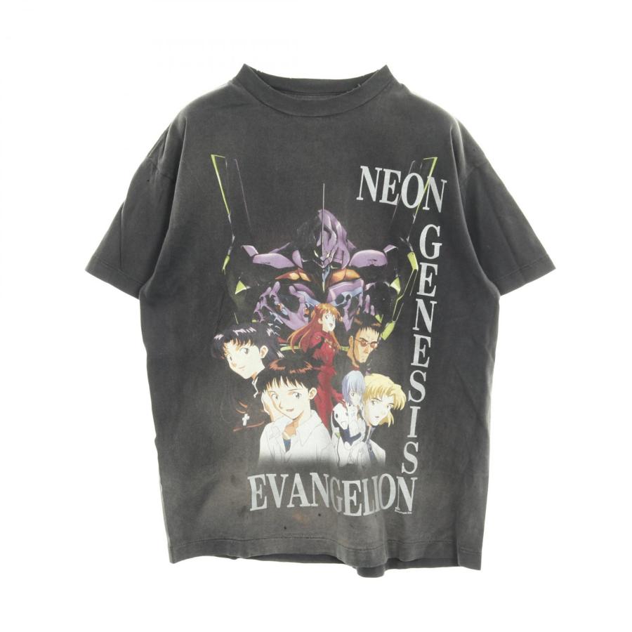 セント マイケル SAINT MICHAEL SAINT MICHAEL × エヴァンゲリオン EV SS TEE NEON GNSIS カットソー 衣料品 トップス コットン メンズ グレー系 / マルチカラー 【中古】 セント マイケル SAINT MICHAEL × エヴァンゲリオン EV SS TEE NEON