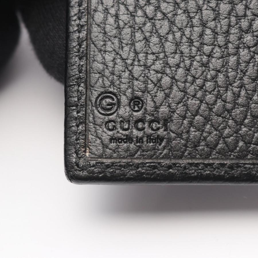 GUCCI（グッチ） インターロッキングG ブランドオフ レザー 二つ折り