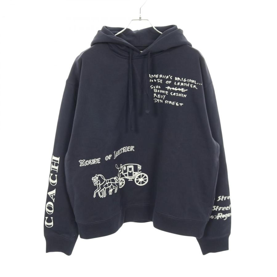 コーチ　ホースロゴフーディーパーカー　馬車ロゴ　オーガニックコットン（1049） COACH（コーチ） Horse And Carriage ブランドオフ コットン パーカー