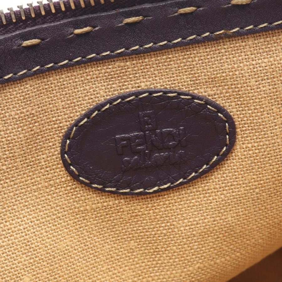 FENDI（フェンディ） セレリア ブランドオフ レザー ポーチ レザー