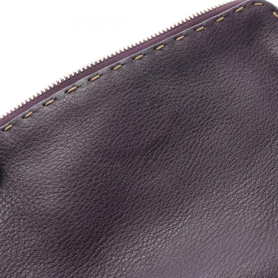 FENDI（フェンディ） セレリア ブランドオフ レザー ポーチ レザー