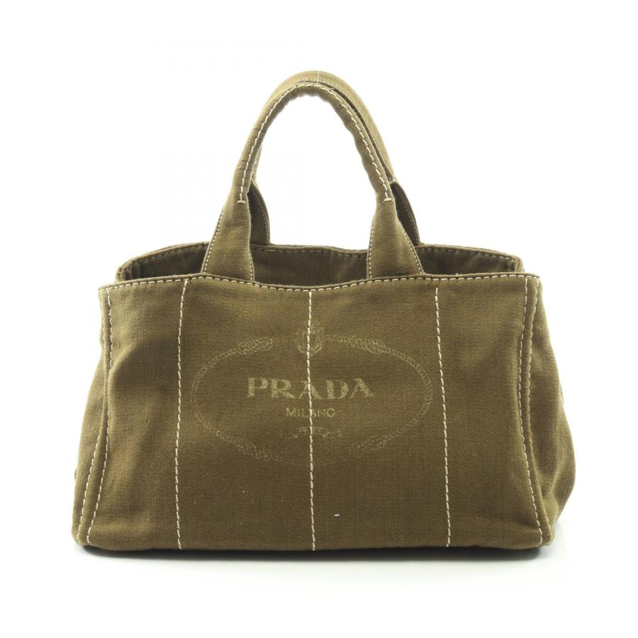 PRADA（プラダ） カナパ ブランドオフ キャンバス トートバッグ
