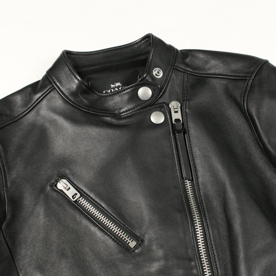 【超美品】コーチ COACH アップタウンレーサージャケット ライダース COACH（コーチ） Uptown Racer Jacket ブランドオフ レザー ライダース