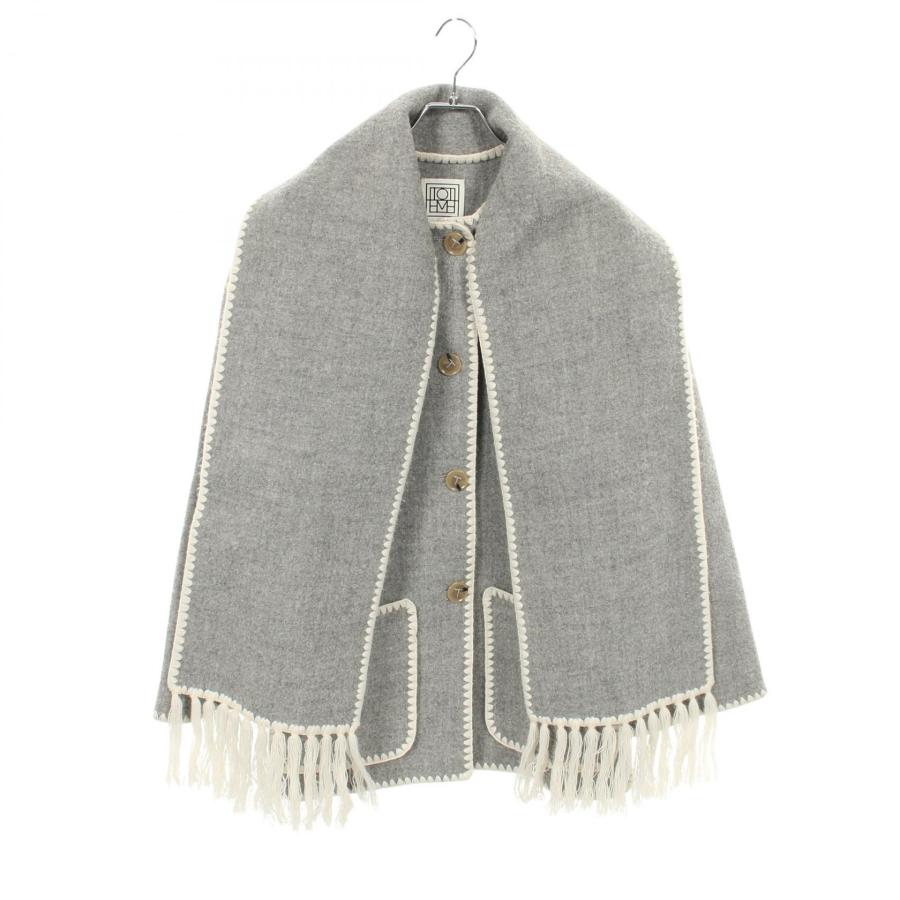 トーテム Embroidered scarf jacket ブランドオフ TOTEME ウール