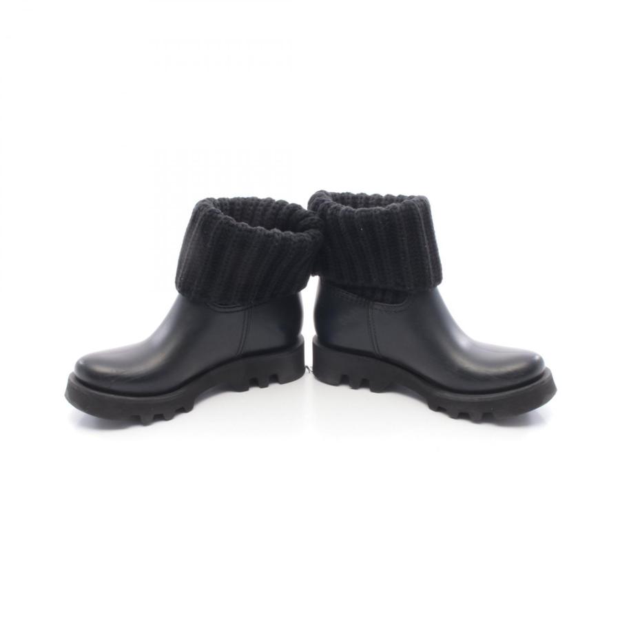 MONCLER / GINETTE レインブーツ ブラック 38 MONCLER（モンクレール） GINETTE レインブーツ ブランドオフ