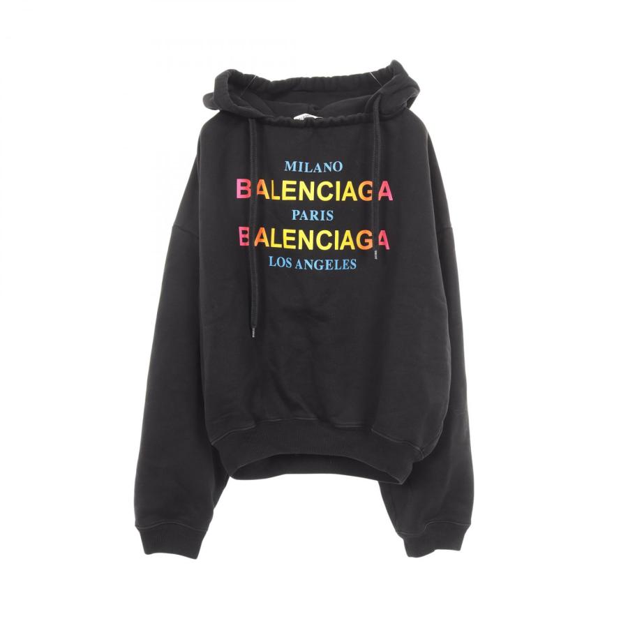 BALENCIAGA（バレンシアガ） レインボーロゴ ブランドオフ コットン 