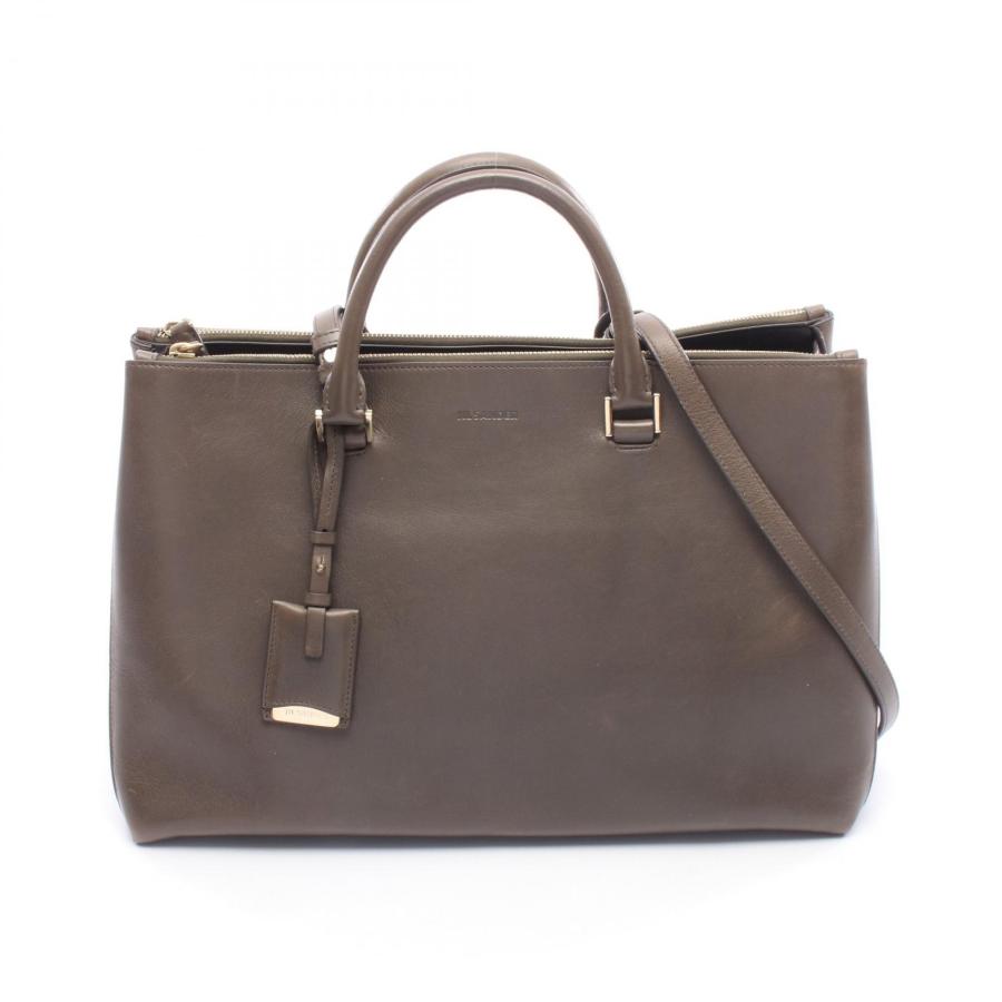 JIL SANDER（ジルサンダー） 2WAY ブランドオフ レザー トートバッグ