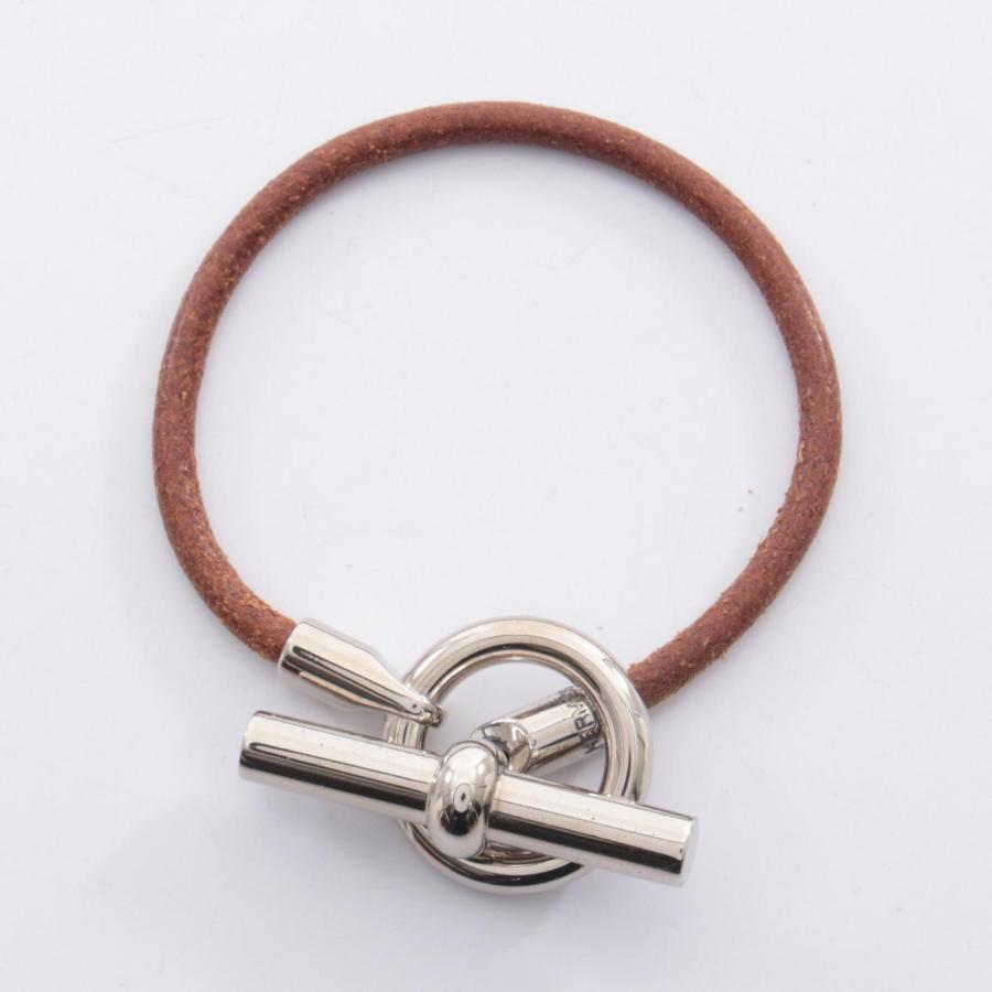 HERMES（エルメス） グレナン ブランドオフ レザー ブレスレット 中古