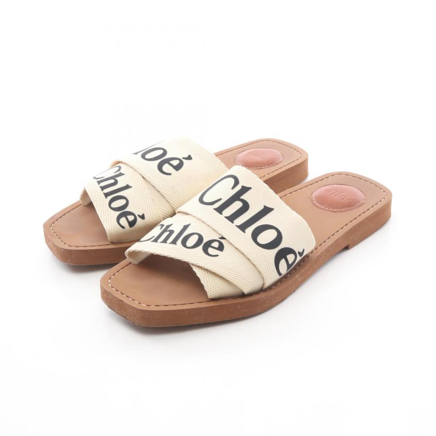 Chloe（クロエ） Woody ブランドオフ キャンバス サンダル 中古