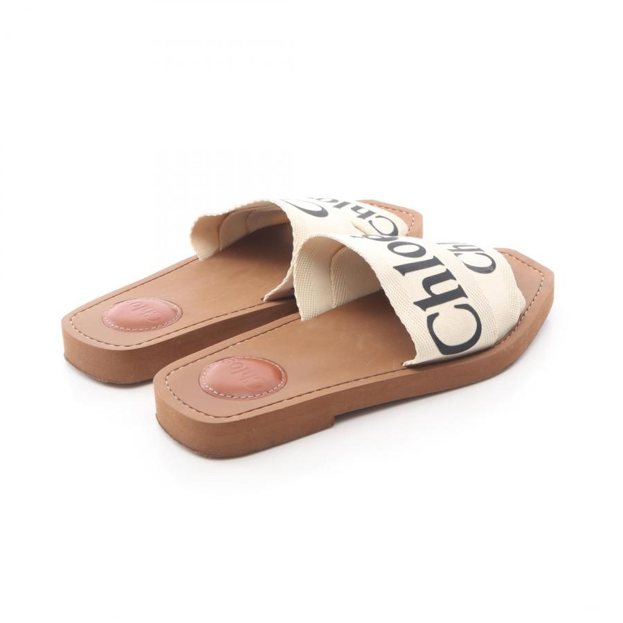 Chloe（クロエ） Woody ブランドオフ キャンバス サンダル 中古
