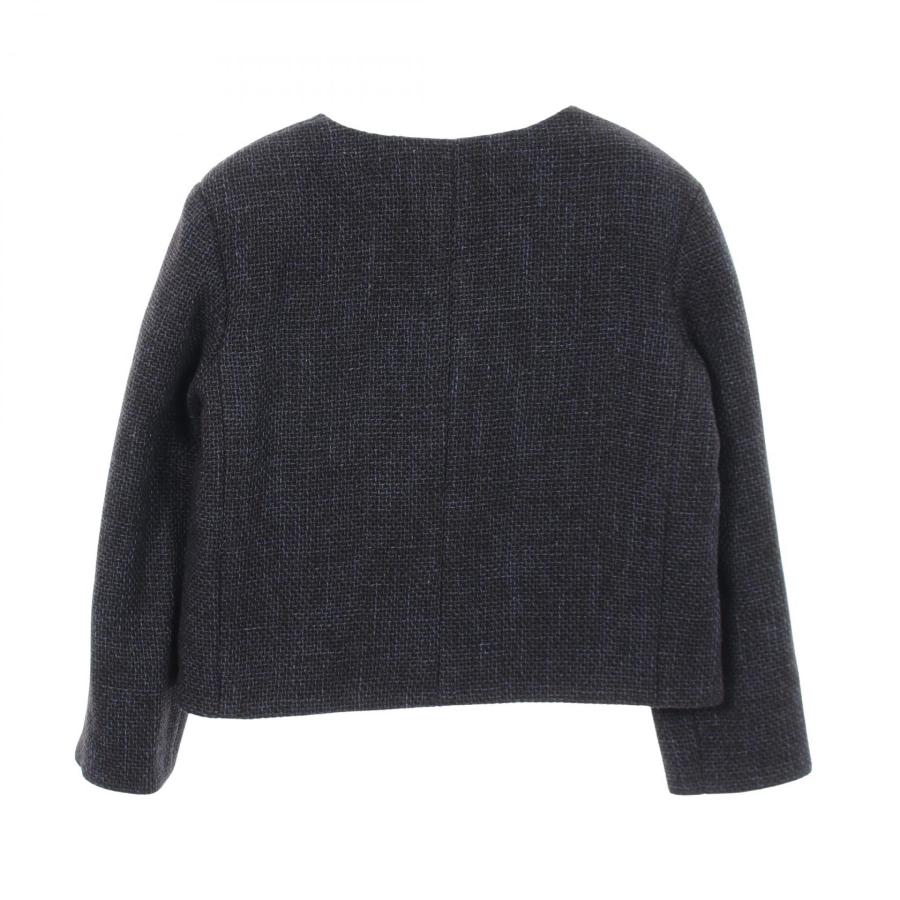 シャネル ビジューボタン ツイード ブランドオフ CHANEL ウール ノーカラージャケット 中古 レディース_1