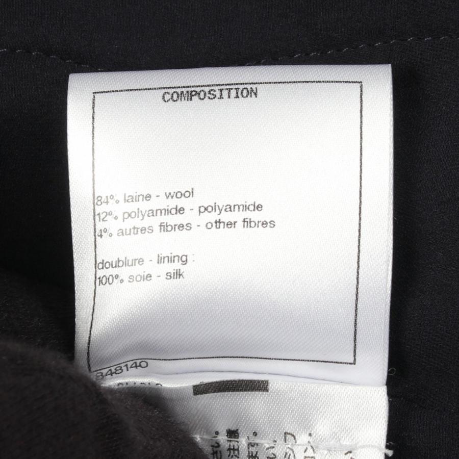 シャネル ビジューボタン ツイード ブランドオフ CHANEL ウール ノーカラージャケット 中古 レディース_4