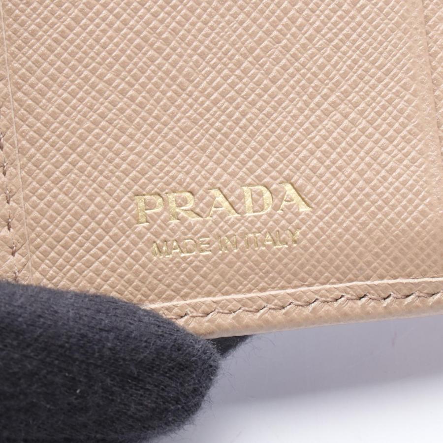 PRADA サフィアーノレザー リボン 三つ折り 財布 ウォレット 札入れ PRADA（プラダ） リボン ブランドオフ サフィアーノレザー 三つ折り