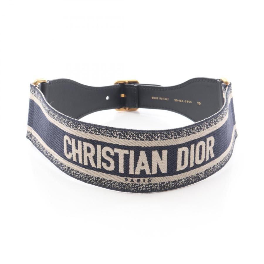 DIOR ディオール　キャンバス　ベルト　エンブロイダリー　新品未使用 ディオール エンブロイダリー ブランドオフ Dior キャンバス ベルト
